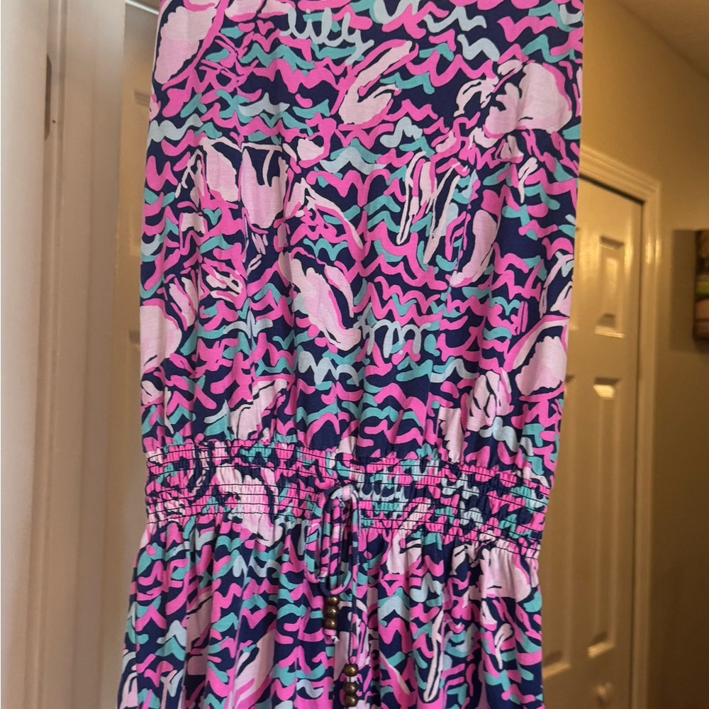 Lilly Pulitzer Navy Lobstah Roll Tala Romper